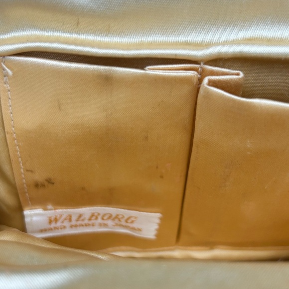 Vintage Walborg Black glass Beaded Satchel Japan - Picture 6 of 8